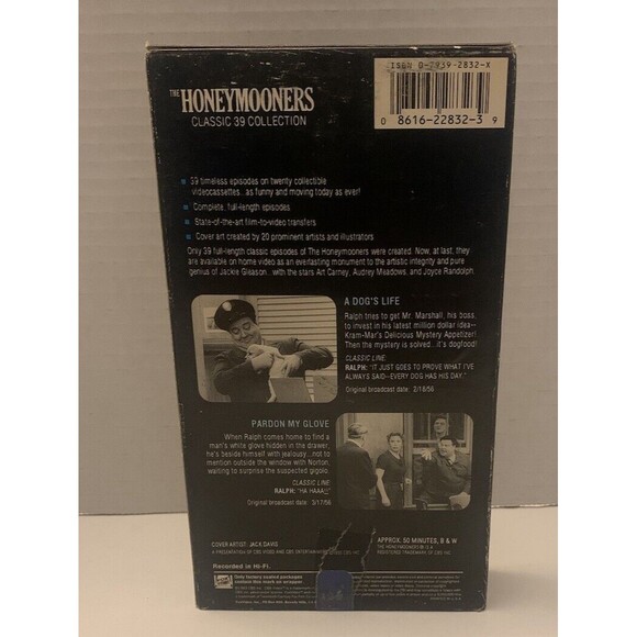 The Honeymooners Classic 39 Volume 2 VHS, 1993, 20th Century Fox - Picture 2 of 4